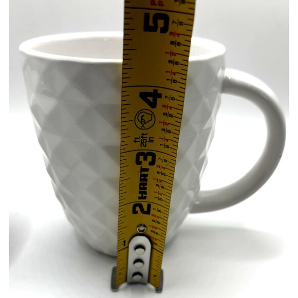 Coventry Fine Porcelain Parthenon Sugar Bowl w/ Lid & Coffee Mug Set White - Picture 14 of 15